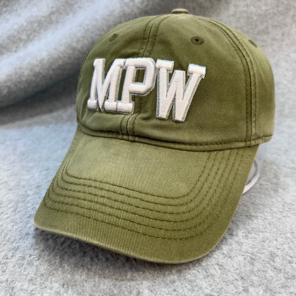 MPW Logo Women Olive Green Mack's Prairie Wings Baseball Hat Stuttgart AR OSFM